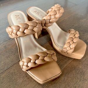Anne Klein - size 6.5 block heel sandals. Worn once